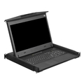 LCD Console Tray, Ultra Short Dual Slide, 17", Full HD